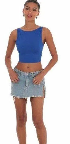 Lucy in the Sky blue backless tank - Image 2