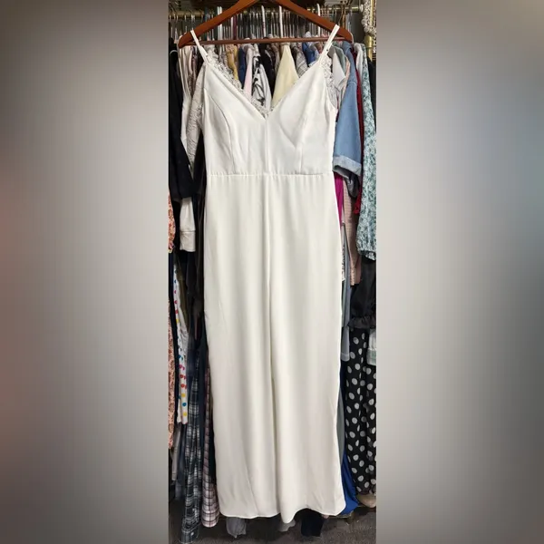 Lulu's Chic White Jumpsuit - Image 4