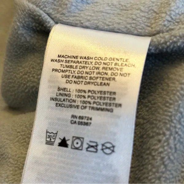 Columbia Light Grey Quilted Vest with Fleece Collar - Image 7