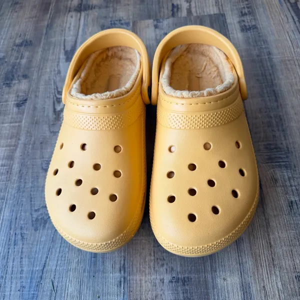 Crocs Classic Lined Clog Orange Sorbet Unisex Lightweight Slip On Errands M7/W9 - Image 2