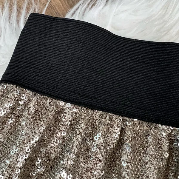 Free People flashing lights metallic sequined skirt - Image 5