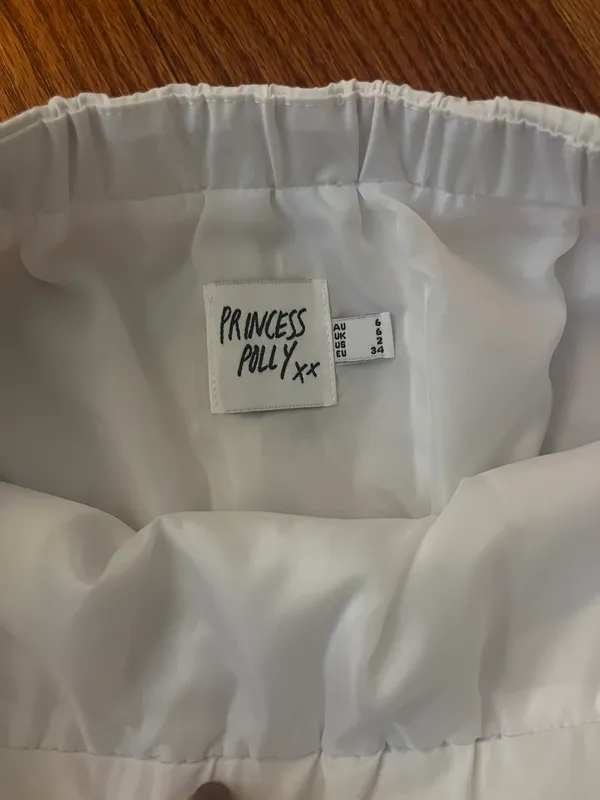 Princess Polly White Parachute Mini Skirt - Image 4