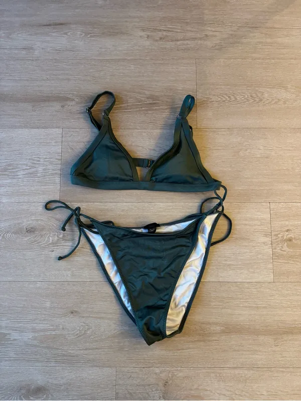 Pacsun - La Hearts Olive Green Tie-Side Bikini Set - Image 2