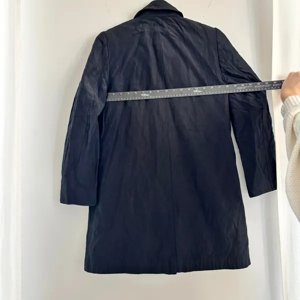 90s Vintage BCBG Max Azria Linen Trench Coat Womens Size Small - Image 4