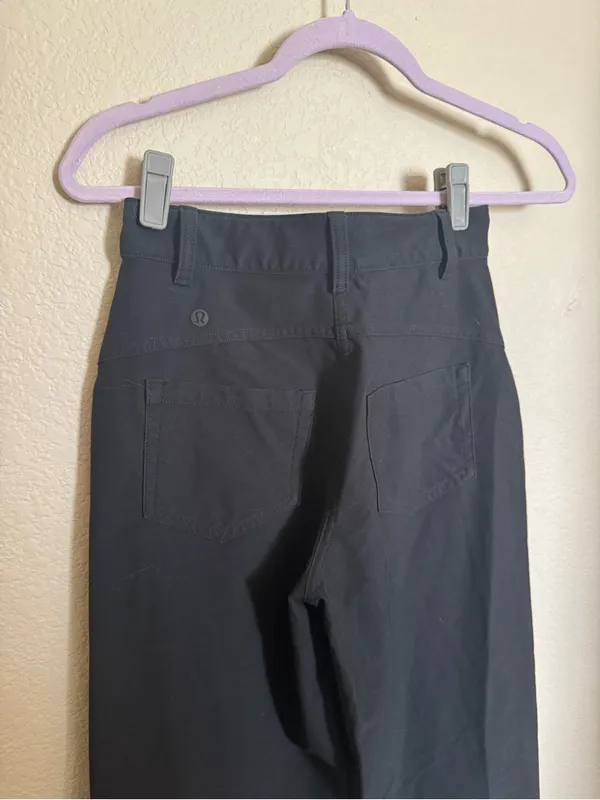 Lululemon City Sleek Barrel Leg Pant Sz 24 in‎ Black Utilitech - Image 6