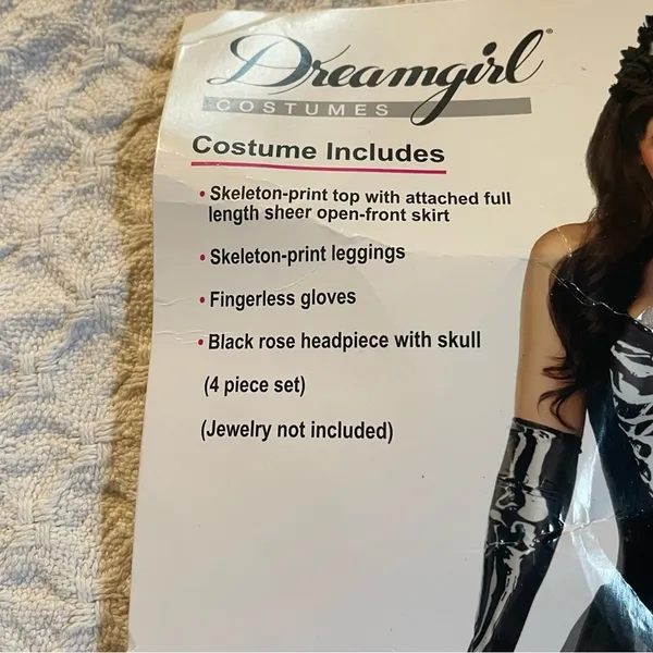 NEW Dreamgirl Bare Bones Babe Sexy Skeleton Costume Size Medium - Image 6