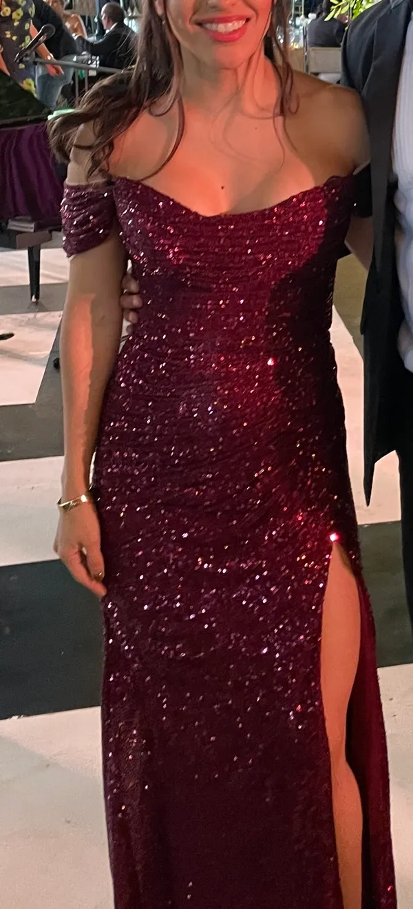 sequin maxi dress gown Red Size XS - Image 2