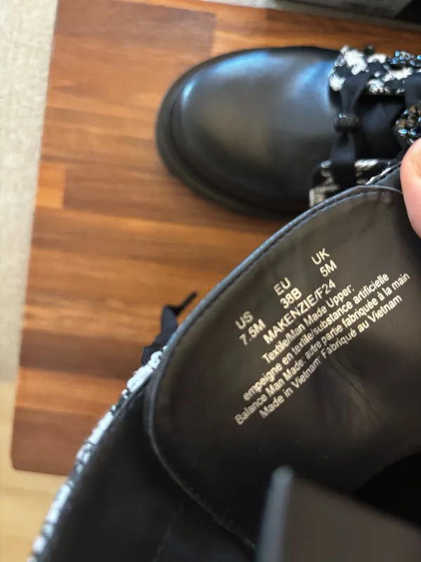 Karl Lagerfeld Women's Makenzie Combat Booties NEW - Image 10