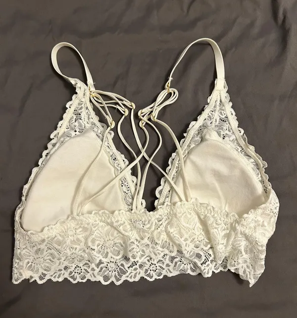 Aerie White Laced Bralette - Image 2