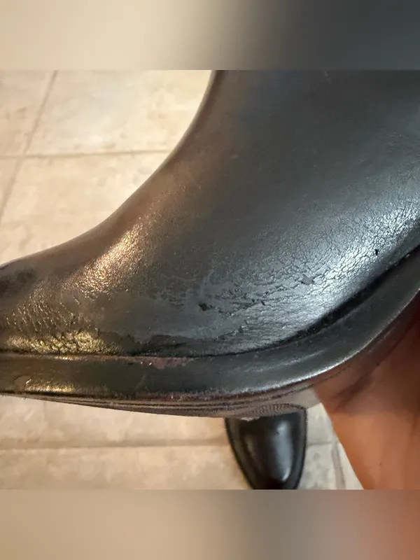 Frye Jenny Jet Black Leather Chelsea Ankle Boots Women’s Size 7 - Image 12