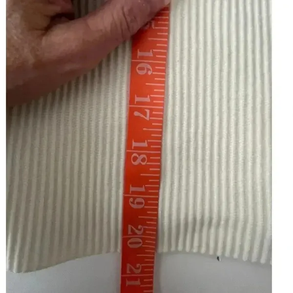 Marled Women‎ Large Sweater White Rayon Blend Fisherman Neutral Capsule Classic - Image 14