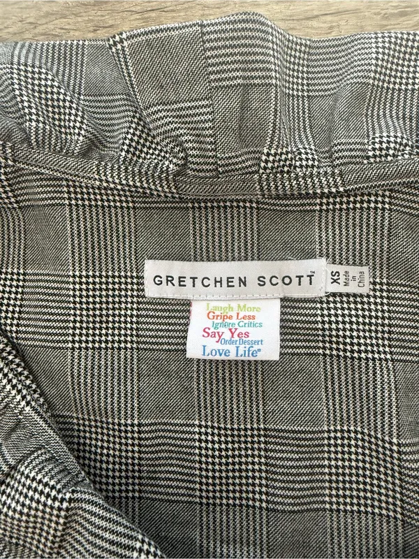 Gretchen Scott Designs‎ Wall Streeter Jersey Ruffneck Dress size xs - Image 5