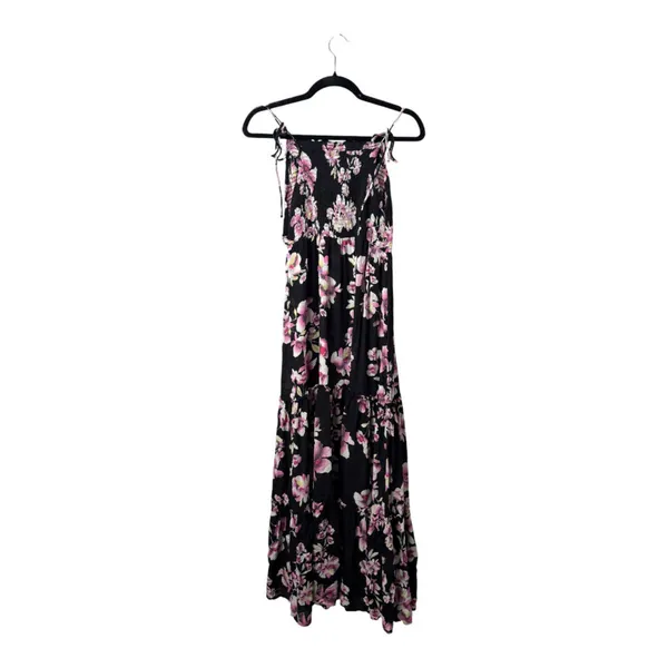 Intimately Free People Garden Party Black Floral Maxi Dress Size Large - Image 7