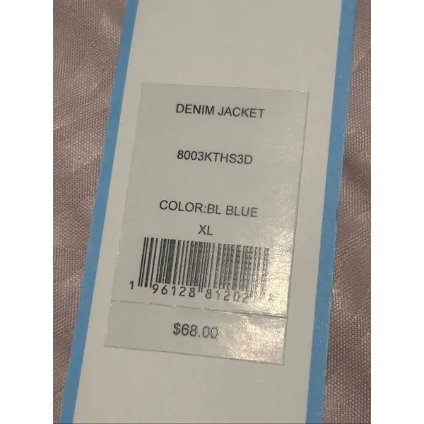 NWT Draper James RSVP Ruffle Trim Dark Denim Jacket Size XL - Image 9