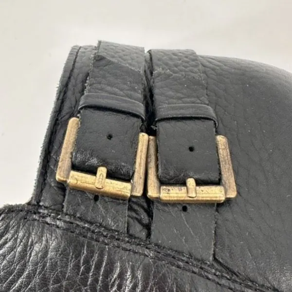 Sam Edelman Leather Buckle Ankle Booties Black Boots Size 8 Style Petal‎ - Image 7