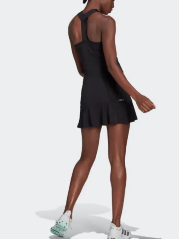 New Adidas Black Tennis Y-Dress Athletic Womens Size S Aeroready Slim Fit - Image 5