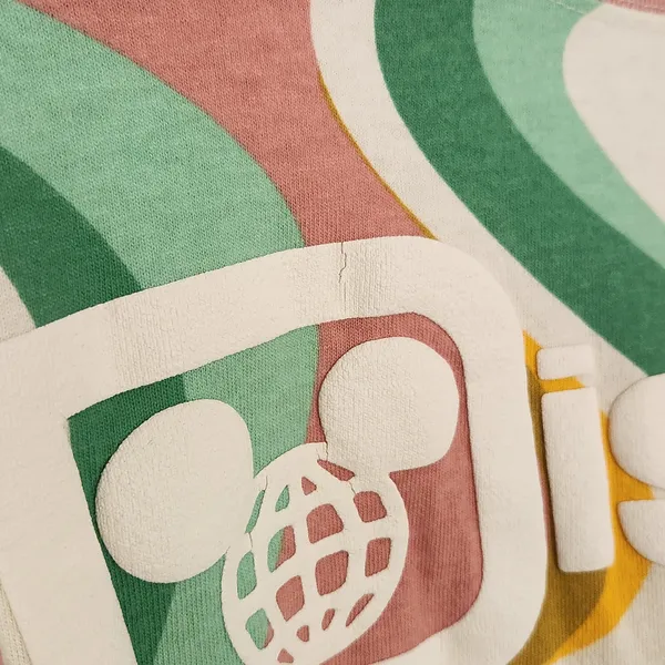 Disney Green and Pink Print Walt Disney World Oversized Jersey Tee Size XL - Image 5
