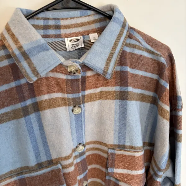 NWT Ford Bronco Truck Graphic Logo Button Down Long Sleeve Flannel Shacket XXL‎ - Image 4