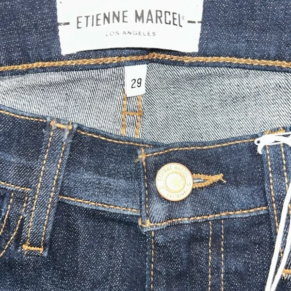 Etienne Marcel Red Zipper Skinny Ankle Length Jeans(Size 29) - Image 6