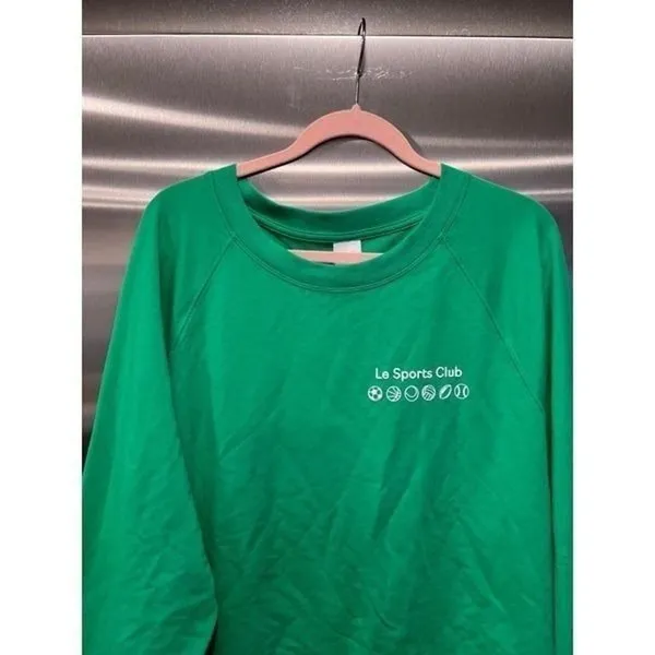 All in Motion Women's Green Le Sports Club SOFT‎ Sweatshirt Thumbholes Sz XXL - Image 3