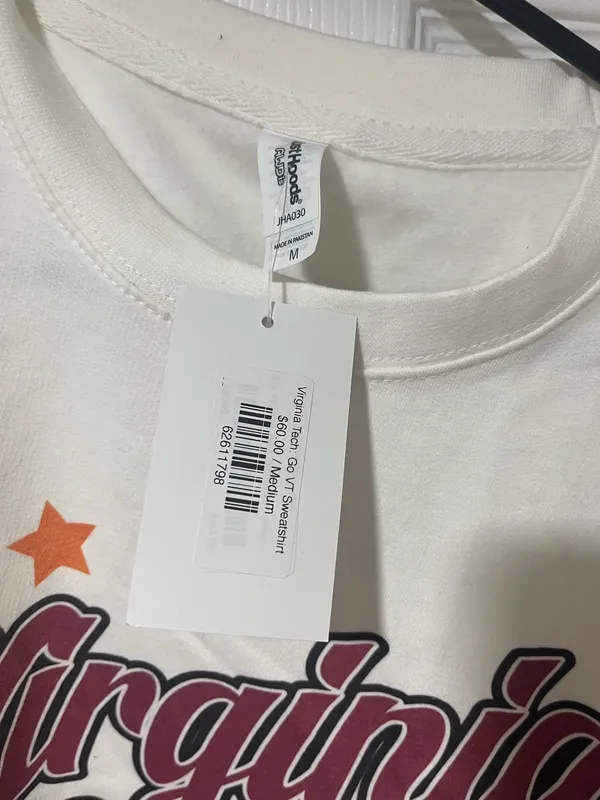 NWT Girl Tribe Co Virginia Tech Crewneck Sweatshirt - Image 3