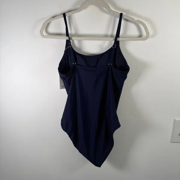 Quince Italian‎ Cami One Piece Swimsuit Deep Navy Blue NEW Womens Small - Image 7
