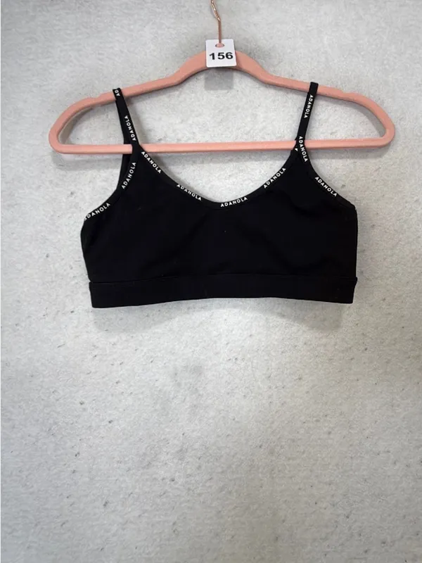Adanola Black Logo-Strap Sports Bra Small - Image 3