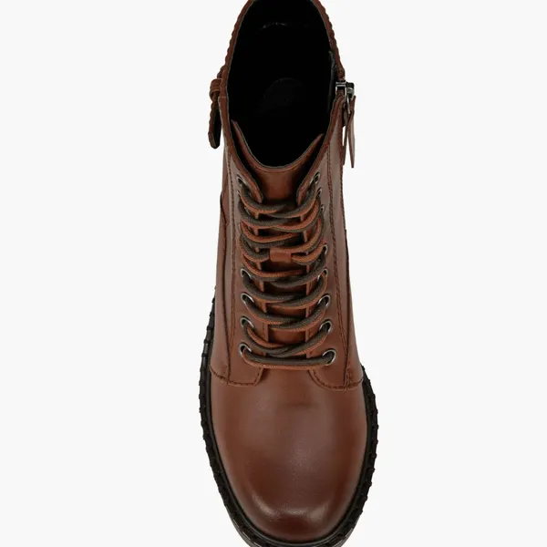 NEW Zodiac Paxon Lace-Up Boot (Women) 8.5M, BIKER BROWN - Image 7