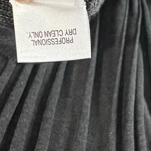 Dana Buchman Sweater Dress With Scarf‎ XL Gray Ribbed Fit Flare Timeless Career - Image 13