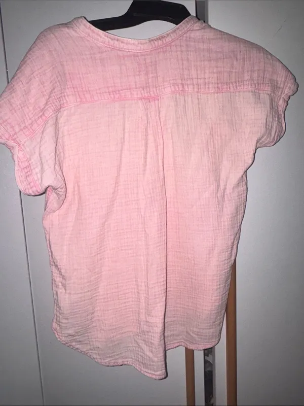 Faherty organic cotton dream gauze blouse - Image 3