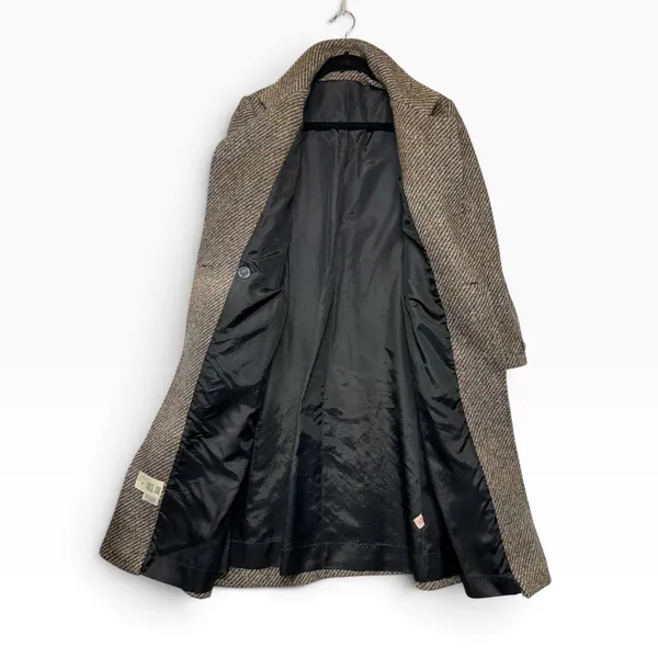 Jill Jr Vintage Tweed Overcoat Brown Multicolor ILGWU Union Made Long Coat Med - Image 7