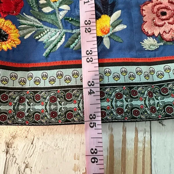 Alice + Olivia Patty Riviera Floral Embroidered A Line Mini Dress Size US 8 - Image 15
