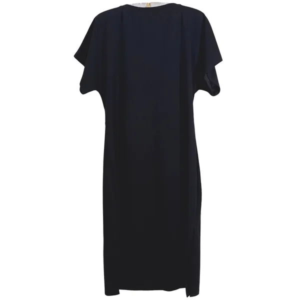 ALEXIA ADMOR Tie-Waist Sheath Dress Womens XL Black Cocktail Minimal Career LBD - Image 3