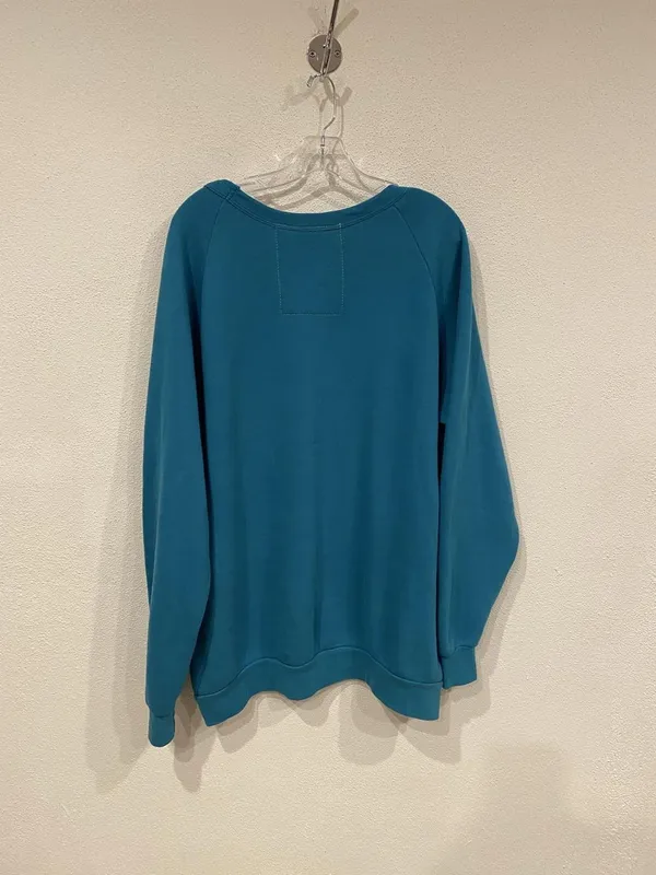 Aviator Nation Big Logo Sweatshirt Womens 2XL Blue Rainbow AV Fleece Pullover - Image 4