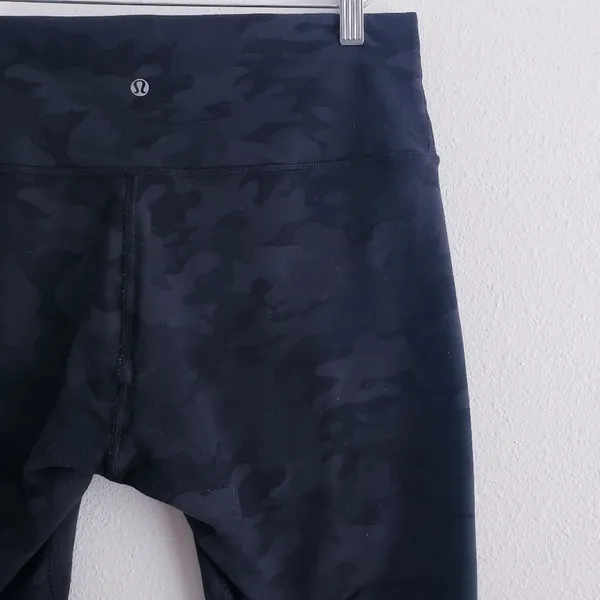 Lululemon Align High Rise Cropped Camo Athletic Leggings - Image 5