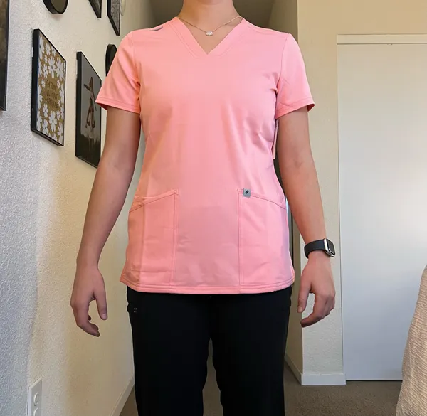 XS Pink Beyond Scrubs Top - Image 4