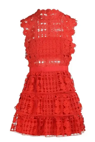 Lattice Lace Dress - Image 3