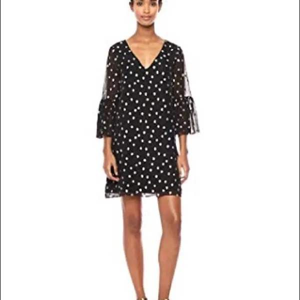 Lilly Pulitzer Women's Size 00 Caroline Silk Tunic Dress Black Gold Metallic - Image 2