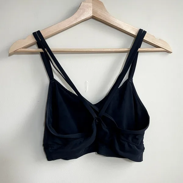 all in motion black sports bra strappy design casual workout‎ women's size M - Image 2
