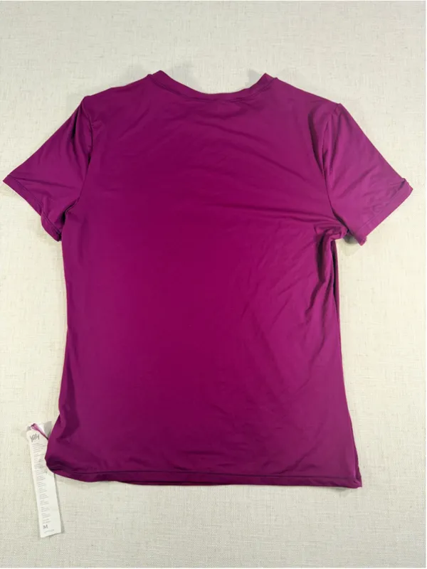 YITTY by Lizzo Women’s Short Sleeve Crewneck Workout T-Shirt Magenta Plum Purple - Image 5