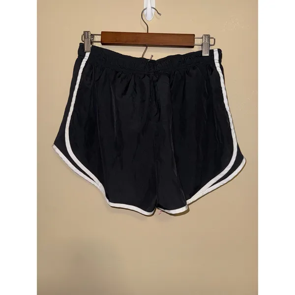 Nike Dri-FIT Tempo Running Shorts Black White Womens Large 3 Inch Inseam workout - Image 2