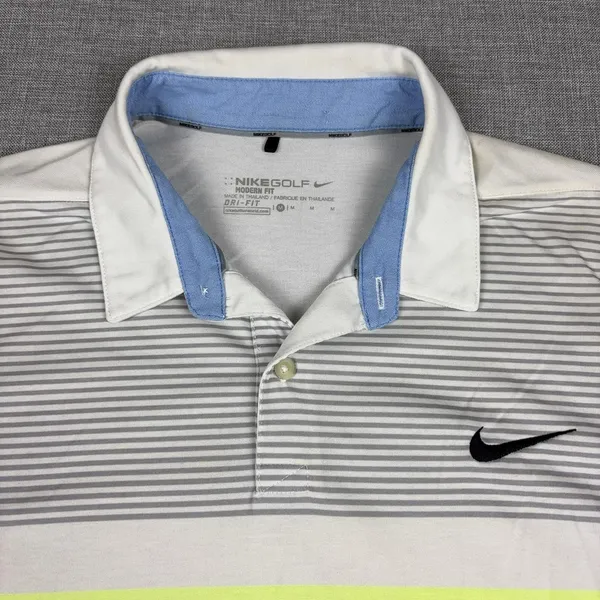 Philadelphia Eagles Shirt Polo Mens Medium White NFL Football Nike Golf Dri Fit - Image 5