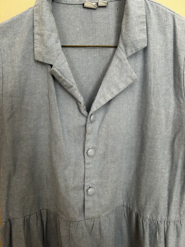 GUU STORE Vintage blue button down dress - Image 4