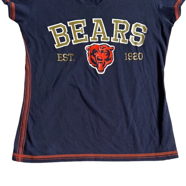 NFL Team Apparel Bears‎ Women's Graphic Tee Shirt Size Medium - Image 5