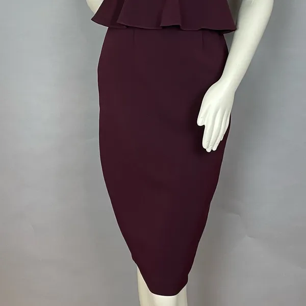 Gianni Bini Molly‎ Dress Women Size 2 Peplum Ruffle Waist Strappy NWT Small Flaw - Image 8