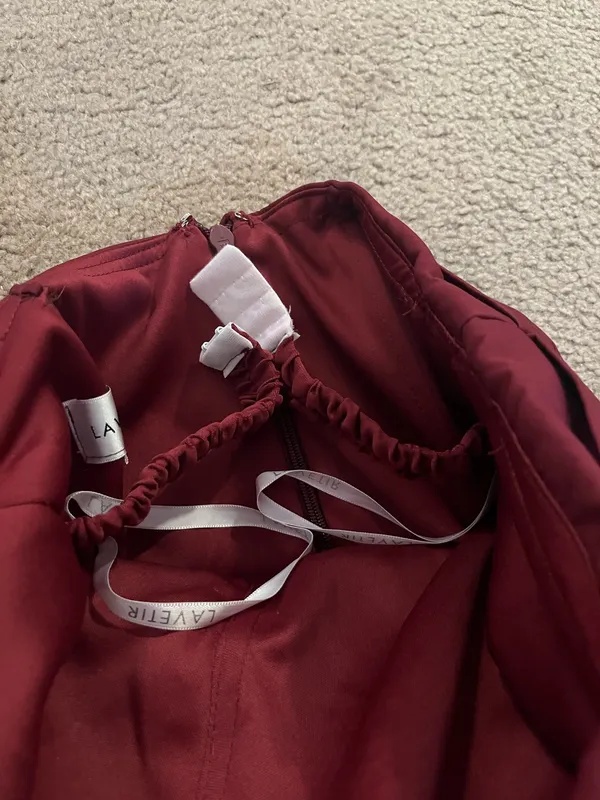 Side Slit Maxi Dress Red Size 4 - Image 6