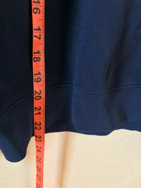 Aritzia Cozy Sweatfleece Perfect Fit Crew Sweatshirt Size XS in Admiral Navy - Image 7