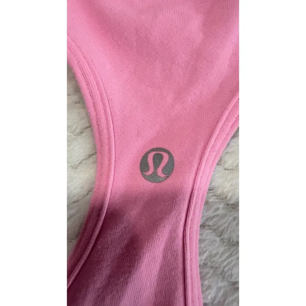 Lululemon Cool Racerback Tank Top Pink Yoga Gym Training Slim Fit Sleeveless - Image 3