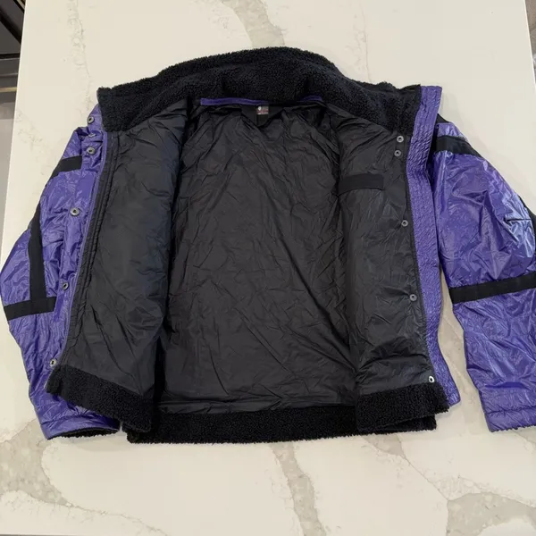 Free People Movement Vagabond Fleece Bomber Jacket Women’s XS Purple Packable - Image 10