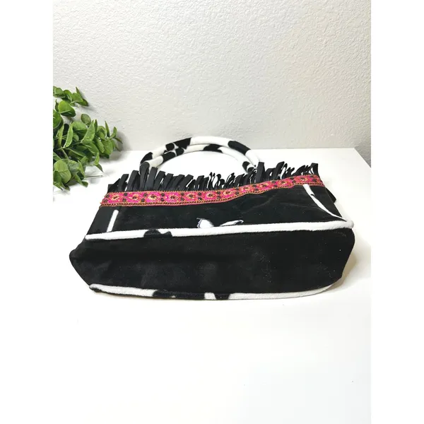 Susie Stern NWT ‎ Cowbunnies Shoulder Bag Fringe - Image 5